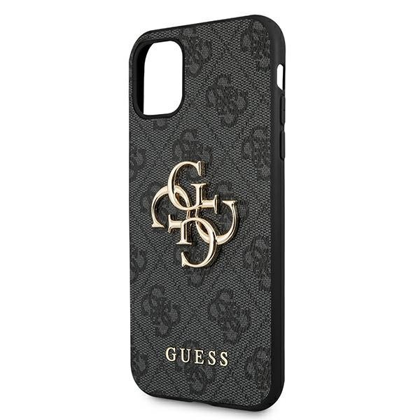 Guess GUESS iPhone 11 Skal Big Metall Logo - Grå