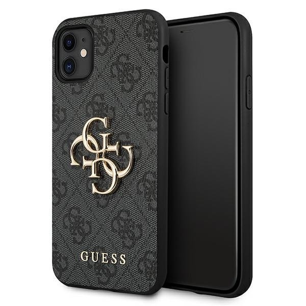 Guess GUESS iPhone 11 Skal Big Metall Logo - Grå