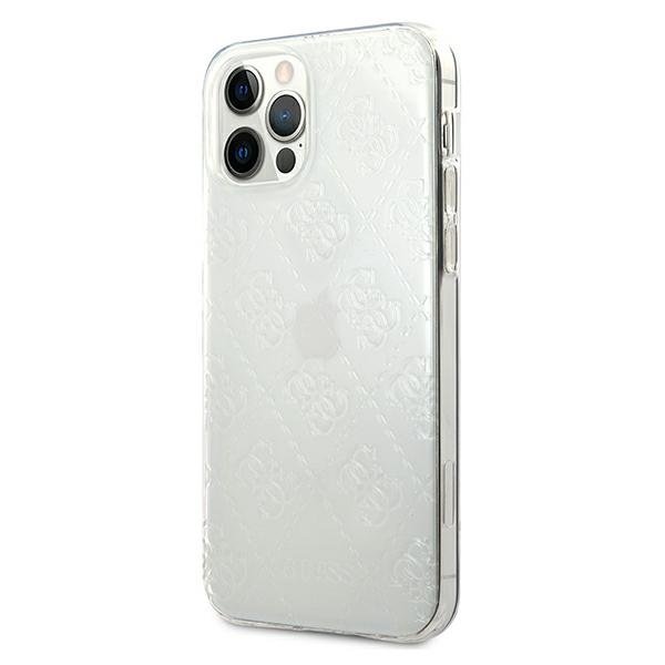 Guess Guess Skal iPhone 12 & 12 Pro 3D Pattern Collection - Transparent