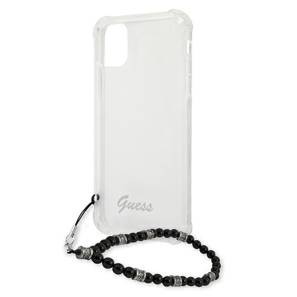 Guess Guess Skal iPhone 12 & 12 Pro Black Pearl - Transparent