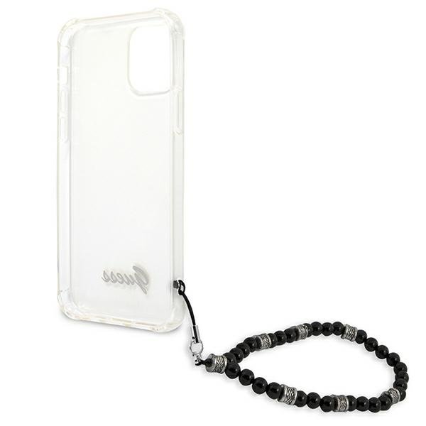 Guess Guess Skal iPhone 12 & 12 Pro Black Pearl - Transparent