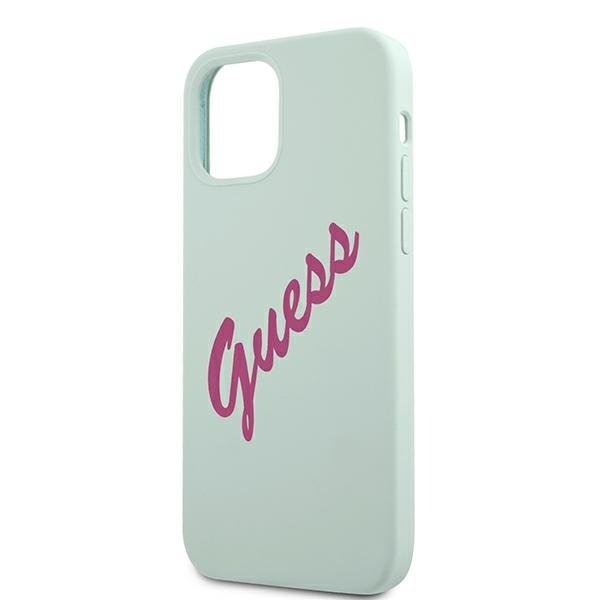 Guess Guess Skal iPhone 12 & 12 Pro Silikon Vintage - Blå/Fuschia