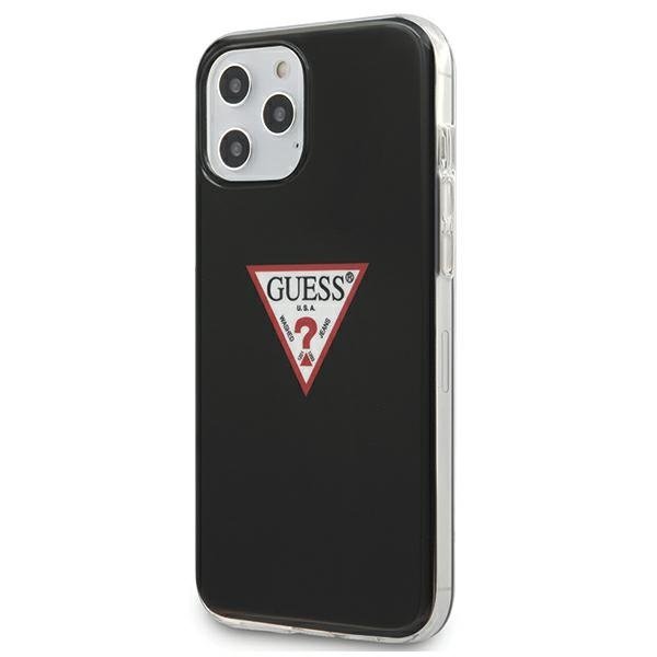 Guess Guess Skal iPhone 12 & 12 Pro Triangle Collection - Svart