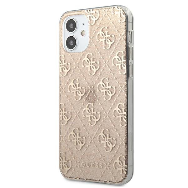 UTGATT1 GUESS Skal iPhone 12 mini Glitter - Guld