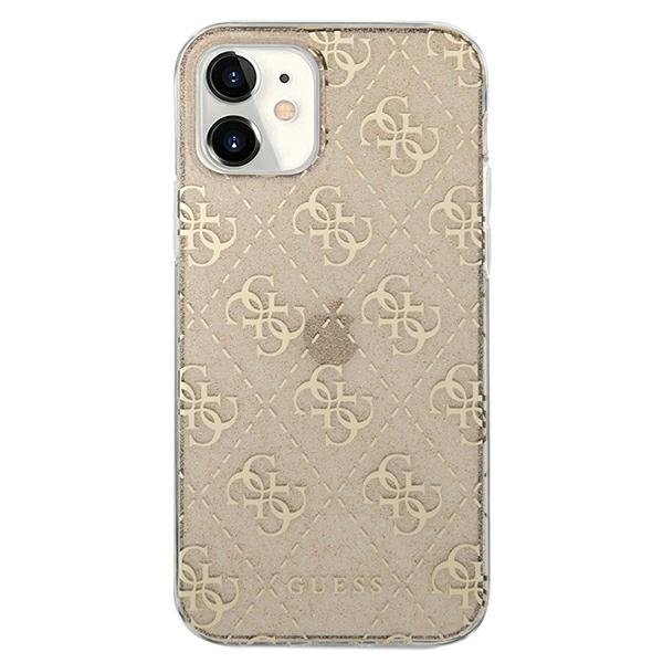 UTGATT1 GUESS Skal iPhone 12 mini Glitter - Guld