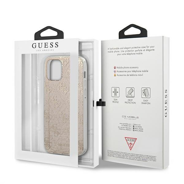 UTGATT1 GUESS Skal iPhone 12 mini Glitter - Guld