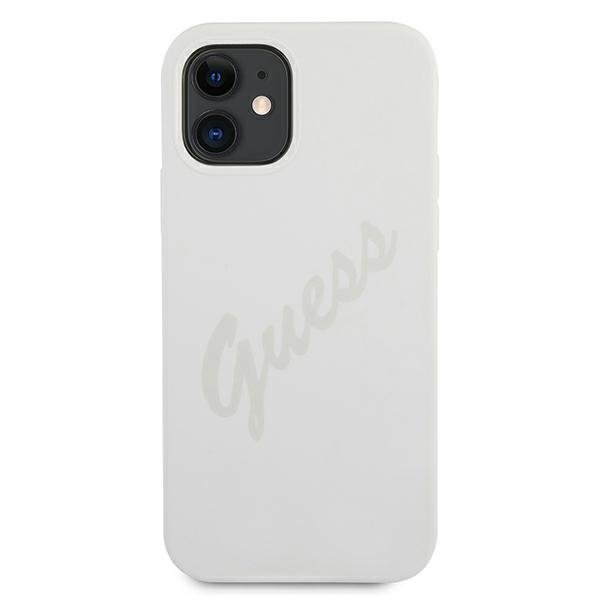 Guess Guess Skal iPhone 12 Mini Script Vintage - Cream