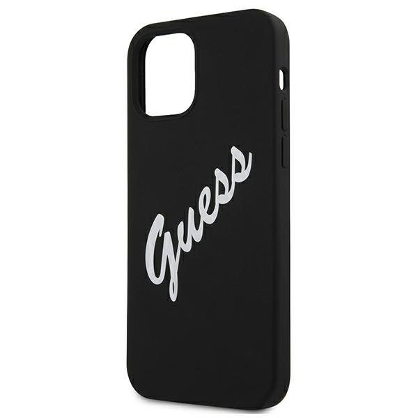 Guess Guess Skal iPhone 12 Mini Silikon Vintage - Svart/Vit