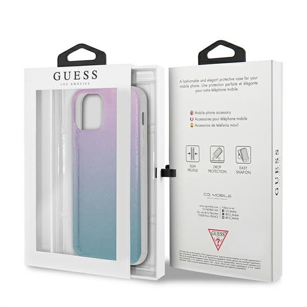 Guess Guess iPhone 12 Pro Max Skal 3D Pattern Collection - Blå/Rosa