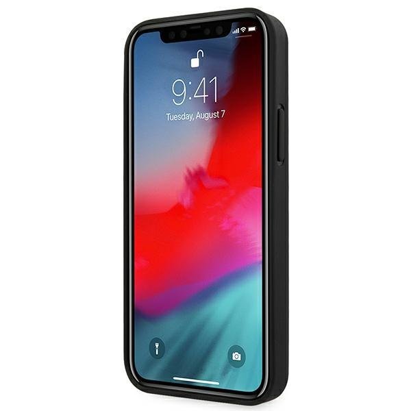 Ferrari Ferrari iPhone 12 Pro Max Skal Off Track Leather Nylon Stripe - Svart