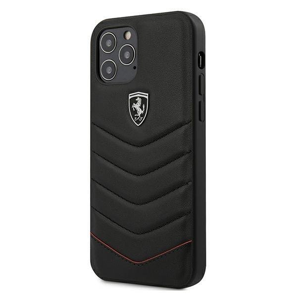 Ferrari Ferrari iPhone 12 Pro Max Skal Off Track Quilted - Svart