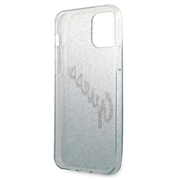 Guess Guess iPhone 12 Pro Max Skal Glitter Gradient Script - Blå