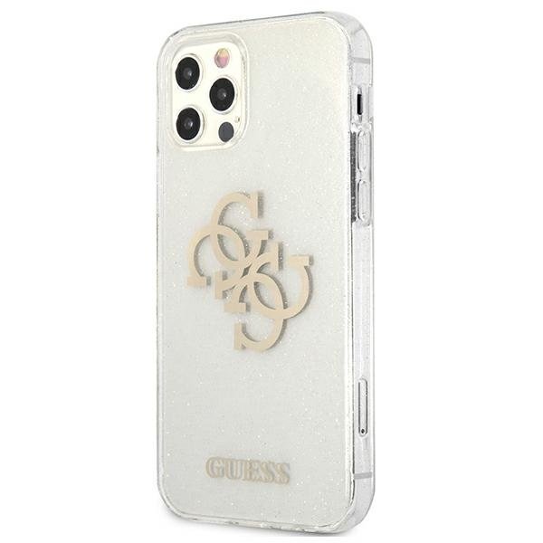 Guess Guess iPhone 12 Pro Max Skal Glitter Logo - Transparent