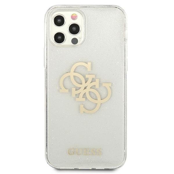 Guess Guess iPhone 12 Pro Max Skal Glitter Logo - Transparent
