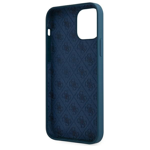 Guess Guess iPhone 12 Pro Max Skal Metal Logo Script - Blå