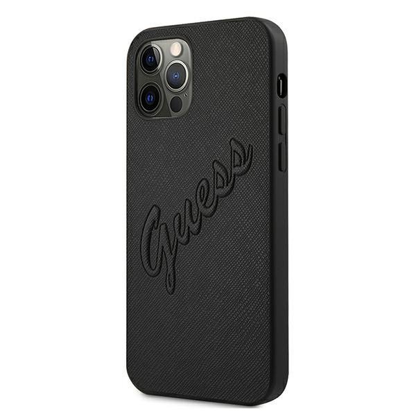 Guess Guess iPhone 12 Pro Max Skal Saffiano Vintage - Svart