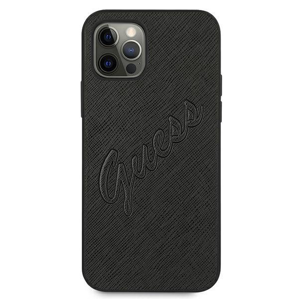 Guess Guess iPhone 12 Pro Max Skal Saffiano Vintage - Svart