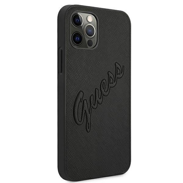 Guess Guess iPhone 12 Pro Max Skal Saffiano Vintage - Svart