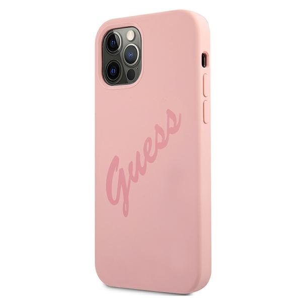 Guess Guess iPhone 12 Pro Max Skal Script Vintage - Rosa