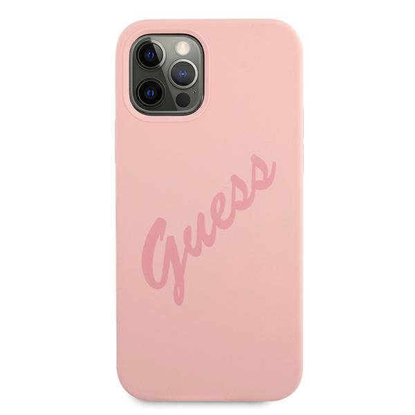 Guess Guess iPhone 12 Pro Max Skal Script Vintage - Rosa