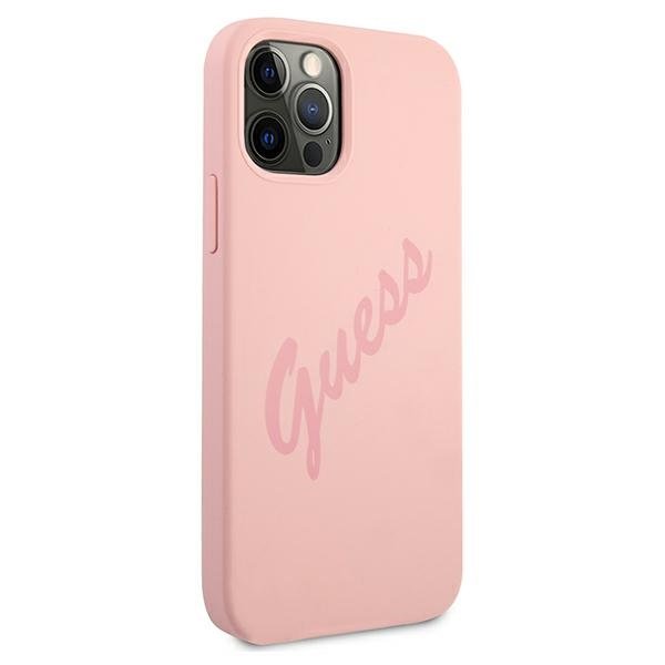 Guess Guess iPhone 12 Pro Max Skal Script Vintage - Rosa