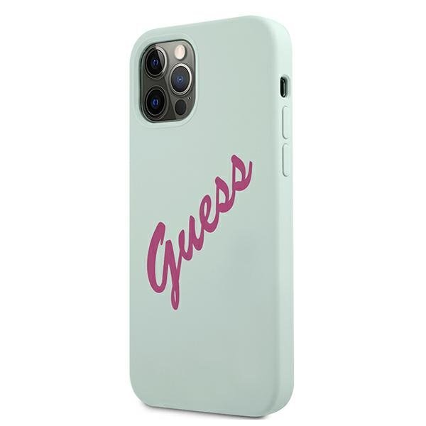 Guess Guess iPhone 12 Pro Max Skal Silikon Vintage - Blå/Fuschia