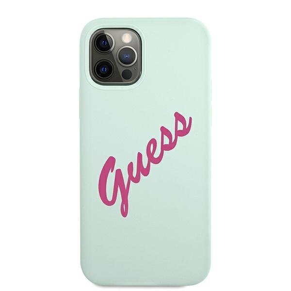 Guess Guess iPhone 12 Pro Max Skal Silikon Vintage - Blå/Fuschia