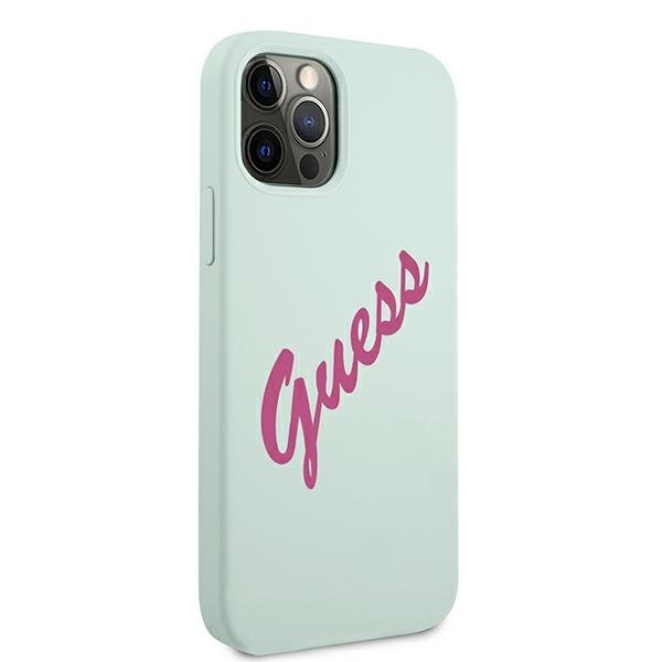Guess Guess iPhone 12 Pro Max Skal Silikon Vintage - Blå/Fuschia