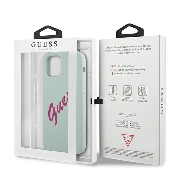 Guess Guess iPhone 12 Pro Max Skal Silikon Vintage - Blå/Fuschia