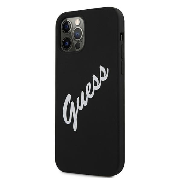 Guess Guess iPhone 12 Pro Max Skal Silikon Vintage - Svart/Vit