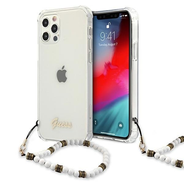 Guess Guess iPhone 12 Pro Max Skal Vit Pearl - Transparent