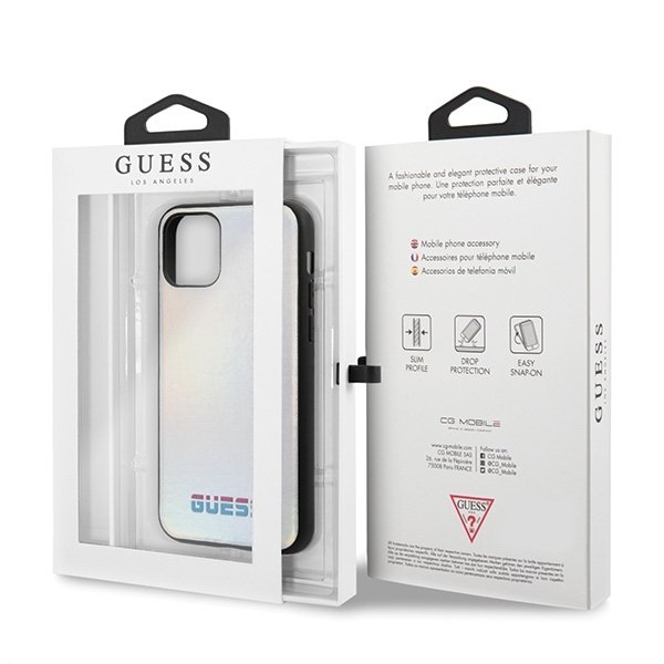 Guess Guess Skal iPhone 11 Pro Iridescent - Silver