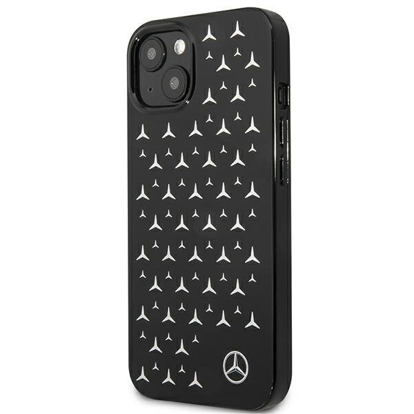 Mercedes Mercedes Skal iPhone 13 Mini Silver Stars Pattern - Svart