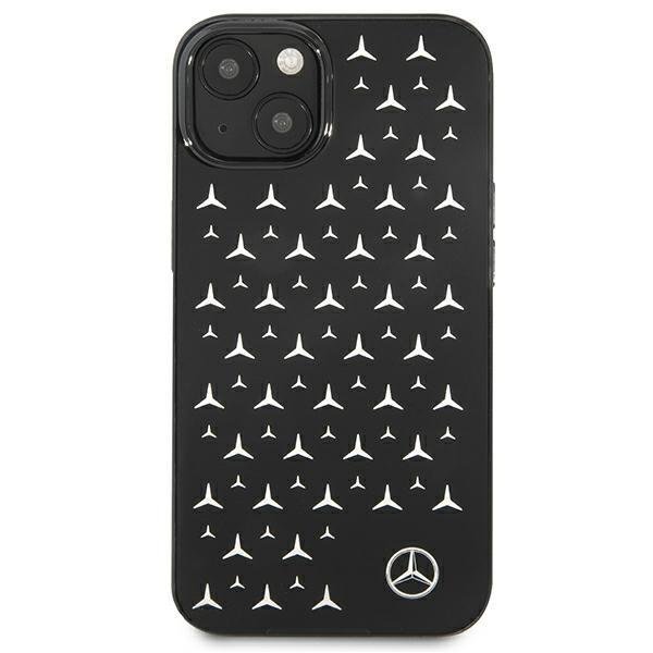 Mercedes Mercedes Skal iPhone 13 Mini Silver Stars Pattern - Svart