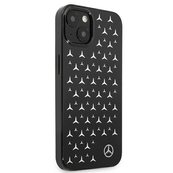 Mercedes Mercedes Skal iPhone 13 Mini Silver Stars Pattern - Svart