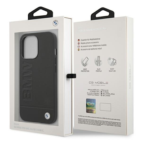 BMW BMW Skal iPhone 13 Pro Max Signature Logo Imprint - Svart