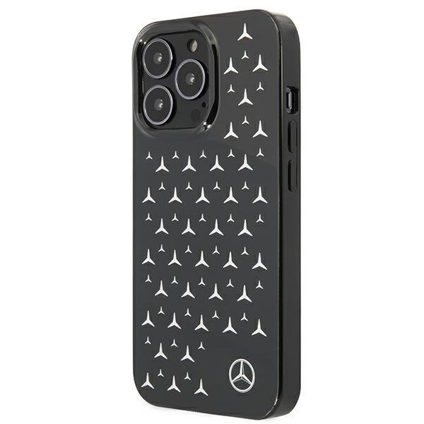 Mercedes Mercedes Skal iPhone 13 Pro Silver Stars Pattern - Svart