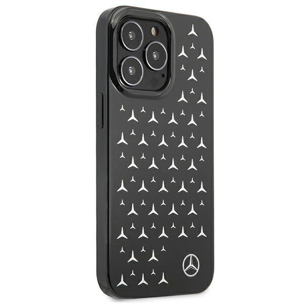 Mercedes Mercedes Skal iPhone 13 Pro Silver Stars Pattern - Svart