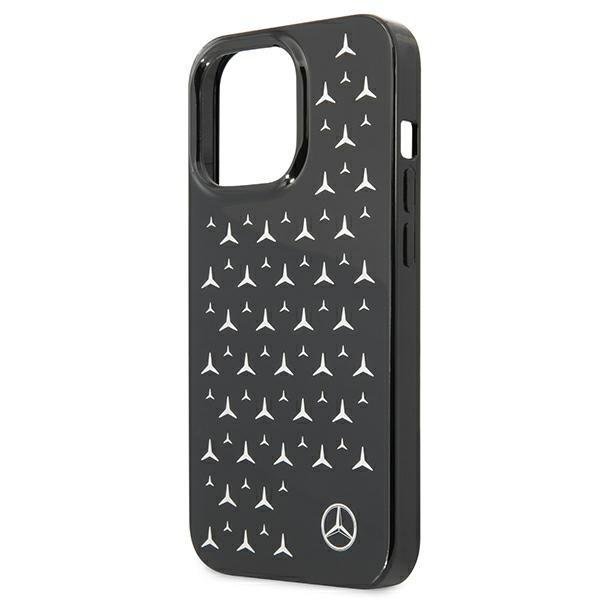 Mercedes Mercedes Skal iPhone 13 Pro Silver Stars Pattern - Svart