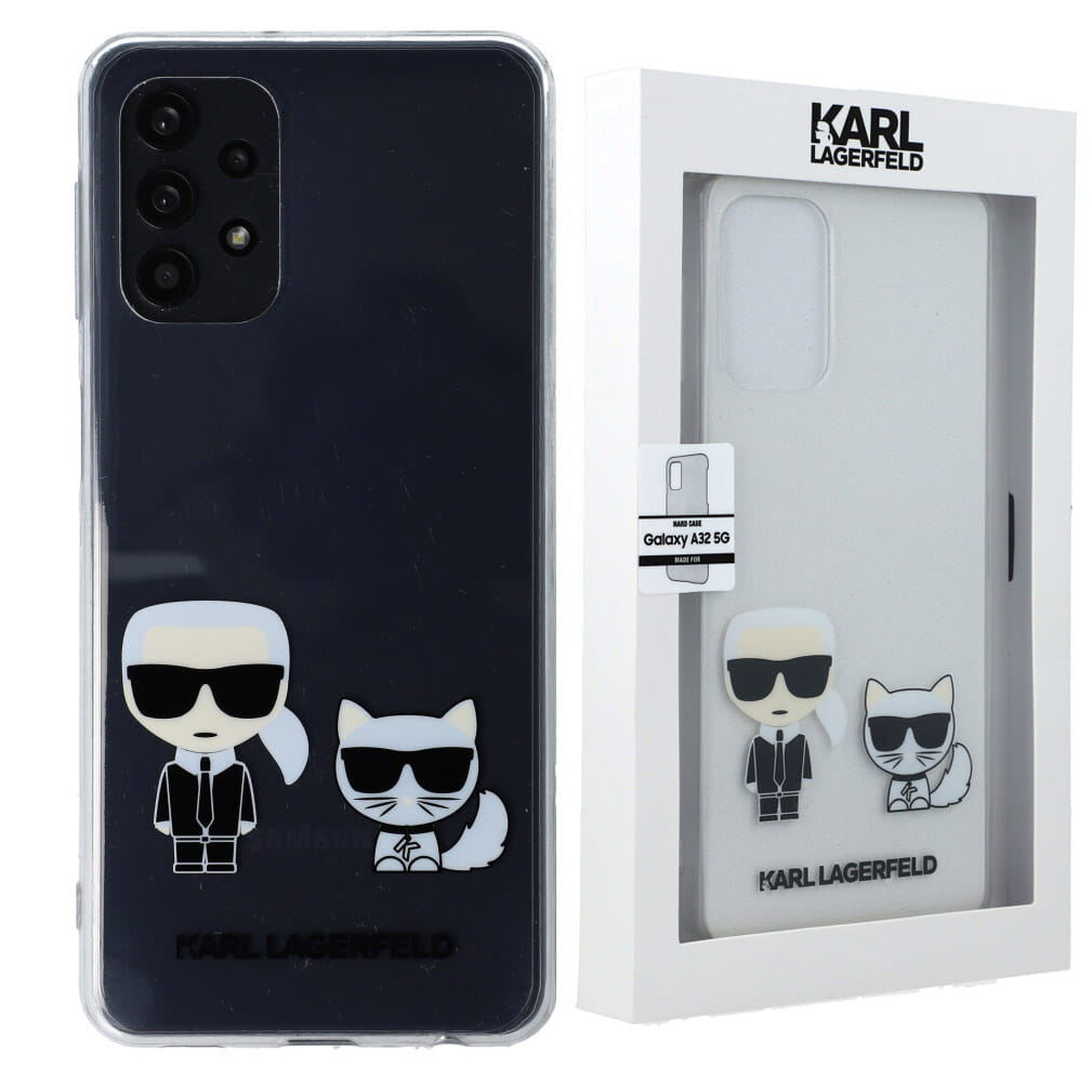 UTGATT4 Karl Lagerfeld Skal Galaxy A32 5G Karl & Choupette - Transparent
