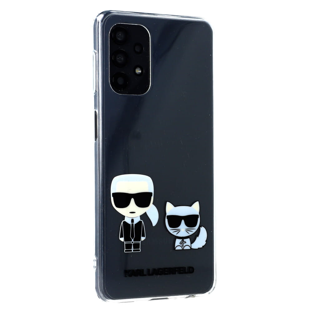 UTGATT4 Karl Lagerfeld Skal Galaxy A32 5G Karl & Choupette - Transparent