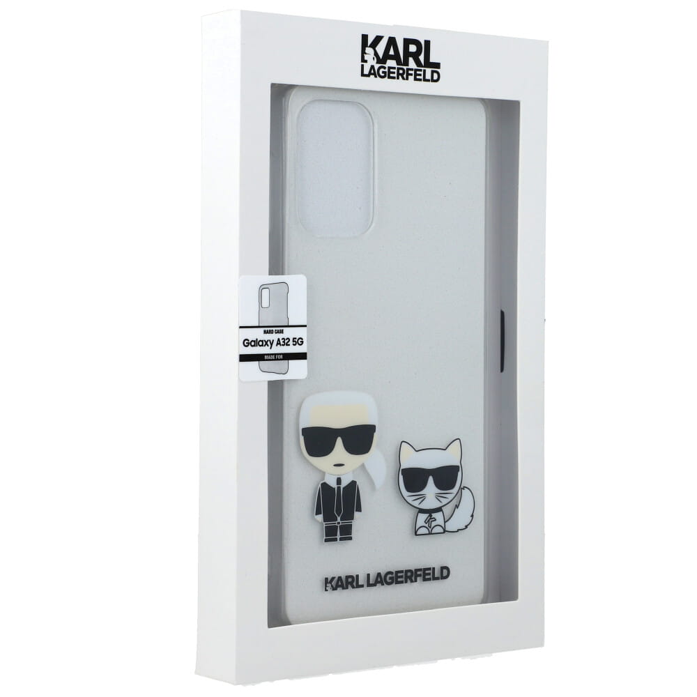 UTGATT4 Karl Lagerfeld Skal Galaxy A32 5G Karl & Choupette - Transparent