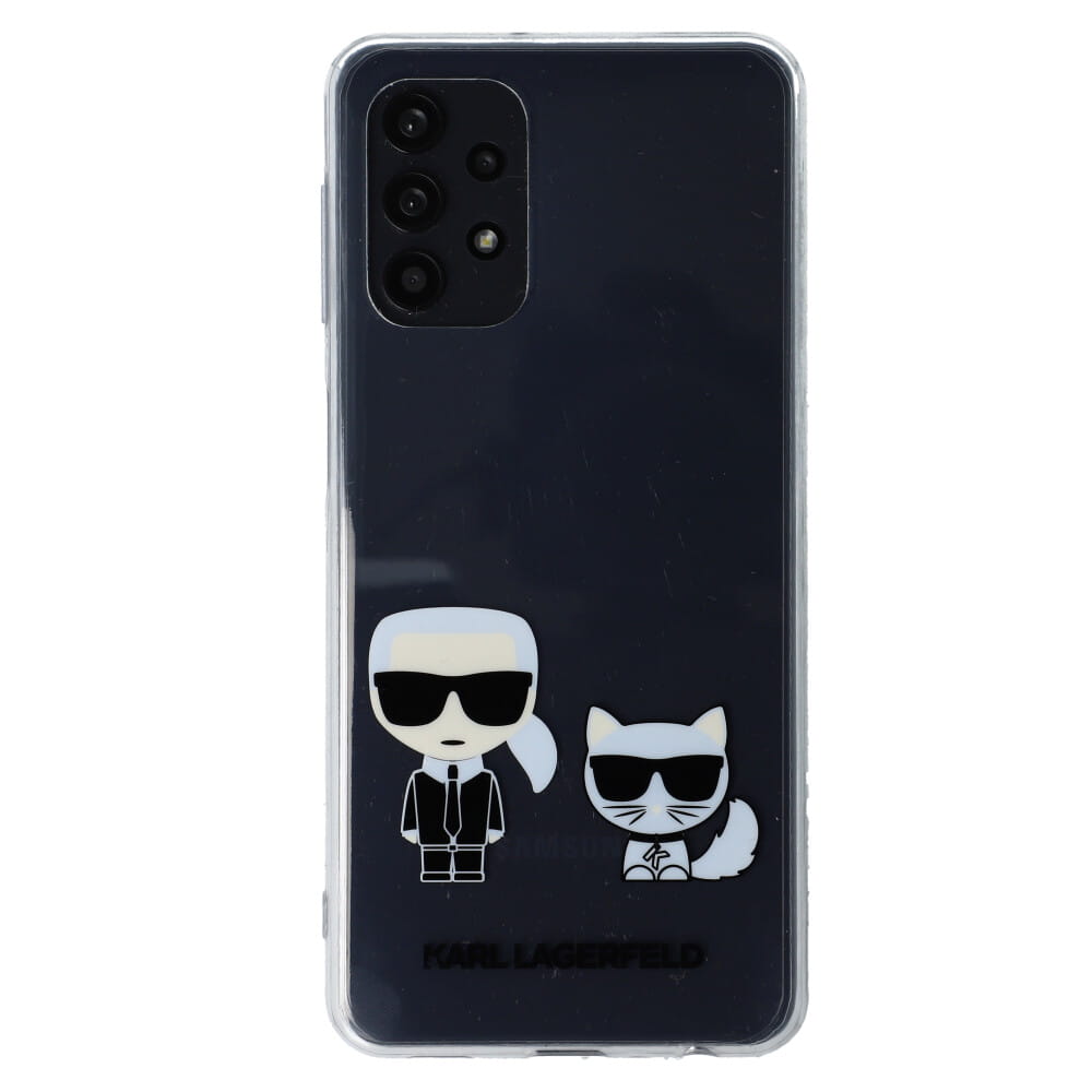 UTGATT4 Karl Lagerfeld Skal Galaxy A32 5G Karl & Choupette - Transparent