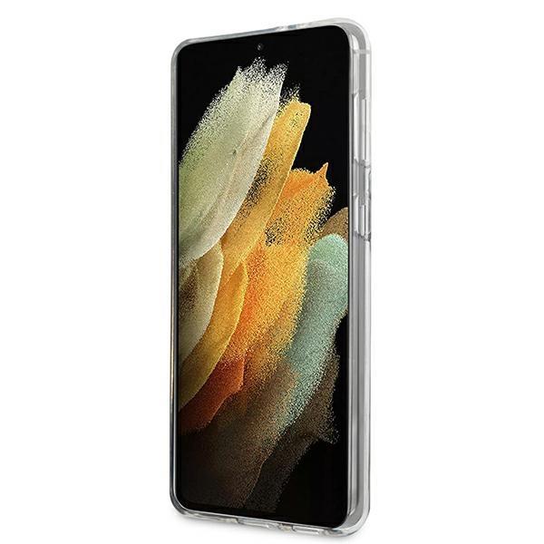 Guess Guess Skal Galaxy S21 Plus Glitter Gradient Script - Blå