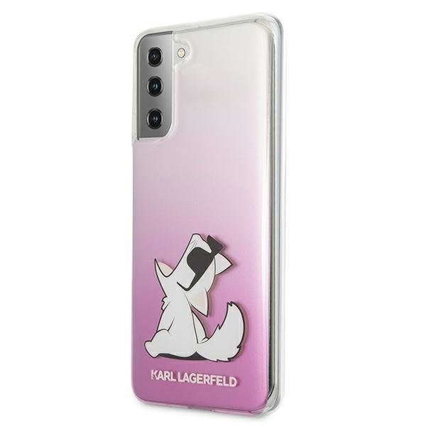 KARL LAGERFELD Karl Lagerfeld Skal Samsung Galaxy S21 Plus Choupette Fun - Rosa