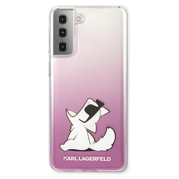 KARL LAGERFELD Karl Lagerfeld Skal Samsung Galaxy S21 Plus Choupette Fun - Rosa