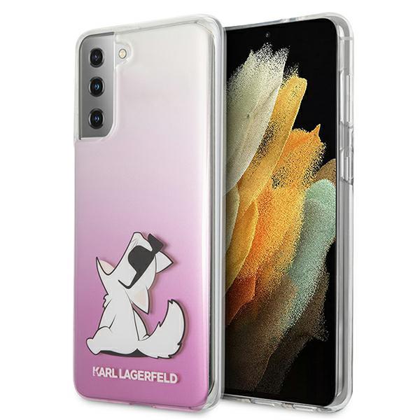 KARL LAGERFELD Karl Lagerfeld Skal Samsung Galaxy S21 Plus Choupette Fun - Rosa