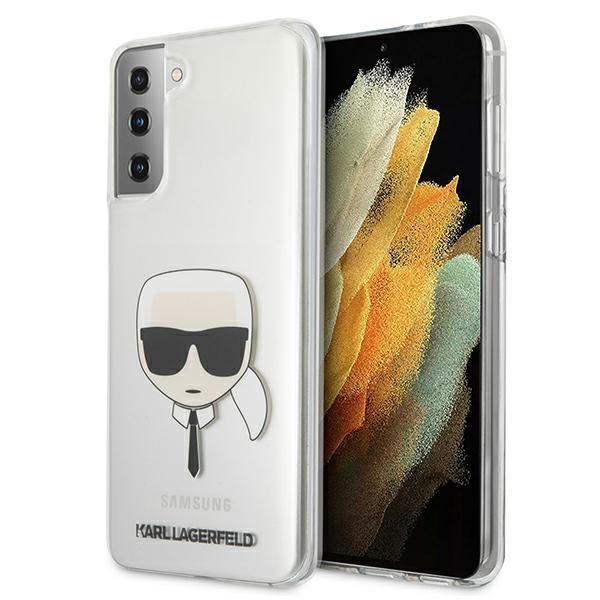 KARL LAGERFELD Karl Lagerfeld Skal Samsung Galaxy S21 Plus Karl`s Head - Transparent