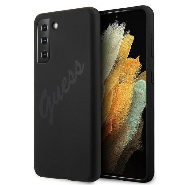 Guess Guess Skal Galaxy S21 Plus Script Vintage - Svart