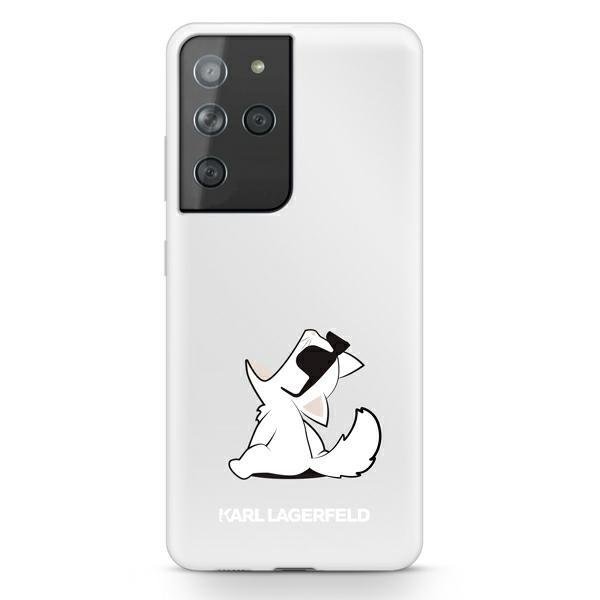 KARL LAGERFELD Karl Lagerfeld Skal Samsung Galaxy S21 Ultra Choupette Fun - Transparent